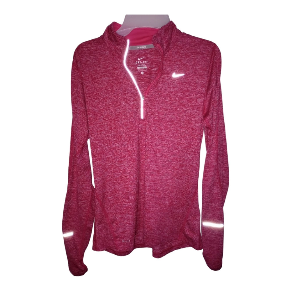 Nike DRI Fit Size M Red Long Sleeve shirt